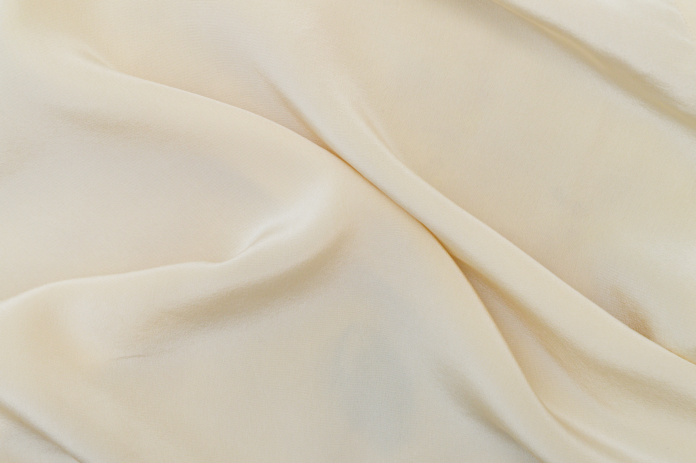Close-up of a Wavy White Cloth 